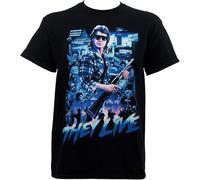 LIUZZOFNG John Carpenter Mens They Live T-Shirt Manches Courtes(3X-Large)