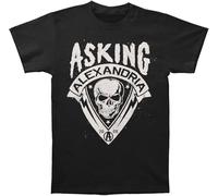 LIUZZOFNG Men's Asking Alexandria Skull Shield T-Shirt Manches Courtes(X-Large)