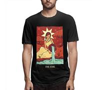 LIUZZOFNG Star Tarot Card T-Shirt Design Short-Sleeve Manches Courtes(Medium)