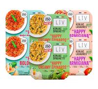 LÏV Happy Food - Assortiments de Plats Cuisinés Individuels - Pâtes sans gluten - Plante Konjac - Pâte de Konjac - Gluten Free, Faible en calorie - 6x300g