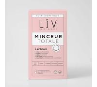 LÏV Happy Food - Complément Alimentaire Minceur - Favorise la Perte de Poids Action minceur à 360° et anti grignotage - Café Vert, Guarana & Chrome - 1 Mois - 60 Gélules