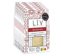 LÏV Happy Food - NOODLES - Nouilles de Konjac - Pâtes sans gluten - Pâte Konjac - Vegan, Gluten Free, Faible en calorie - Box de 6 paquets x 200g