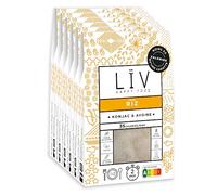 LÏV Happy Food - Riz de Konjac - Riz sans gluten - Konjac - Vegan, Gluten Free, Faible en calorie - Box de 6 paquets x 200g