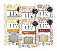 LÏV Happy Food - Riz, Noodles et Pâte de konjac - Konjac - Vegan, Gluten Free, Faible en calorie - Box de 6 paquets x 200g (Box Découverte)