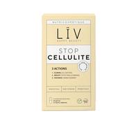 LÏV Happy Food - Stop Cellulite - Complément Alimentaire & Probiotique - Raffermit & Embellit la Peau - Active la Combustion des Graisses - Cola & Marc de Raisin - Sans Gluten - 1 Mois - 30 Gélules