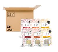 LÏV Happy Food - Trio Nouilles de Konjac, Spaghetti & Riz, 6x200g, Premium
