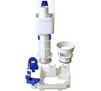 LIV Kit de rechange pour réservoir de chasse d'eau Isosan N° 1 + N° 2 avec robinet de chasse d'eau à 2 débits, bassin, joint et support