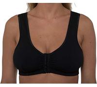 Liv Lingerie GEMM Soutien-gorge en coton majoritaire à fermeture avant pour femme sans armature post-chirurgie doux extensible en plusieurs choix de couleurs standard à grandes tailles Ouverture