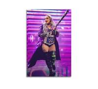 Liv Morgan 3 - Impression sur toile - Décoration murale pour salon, chambre à coucher - 60 x 90 cm