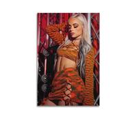 Liv Morgan 4 - Impression sur toile - Décoration murale pour salon, chambre à coucher - 60 x 90 cm