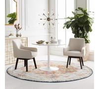 Livabliss Asmara Vintage groß 160 cm - Wohnzimmer, Esszimmer, Schlafzimmer, Boho Stil mit Buntem Muster in Blau und Orange