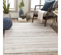 Livabliss Bruges Wohnzimmer Modern - Abstrakt Design in Marmor Optik für Wohnzimmer 160x215 cm, Esszimmer, Schlafzimmer - Marmor e groß, weicher Kurzflor in Elfenbein, Braun, Grau