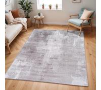 Livabliss Helsinki Wohnzimmer Modern - Abstrakt Design in Marmor Optik für Wohnzimmer 160x220 cm, Esszimmer, Schlafzimmer - Marmor e groß, weicher Kurzflor in Taupe, Grau, Creme