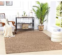 Livabliss Home Tapis Shaggy Uni - Tapis de Couloir, Salon, Salle à Manger, Chambre, Cuisine, Entrée - Poil Long Moelleux et Doux, Beige Motif Berbère, Carpette Chambre Monochrome 160x220 cm - Beige