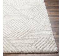 Livabliss Kapan Tapis Shaggy Poils Longs - Tapis Salon, Salle à Manger, Chambre Adulte et Ado, Cuisine - Poil Long Moelleux et Doux, Beige Motif, Carpette Chambre 160x213 cm - Crème et Beige Clair