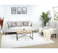 Livabliss Linkka Wohnzimmer Boho, großer Schlafzimmer 160x213 cm für Esszimmer mit geometrischem Muster, Skandinavischer Wohnzimmer Modern in Creme