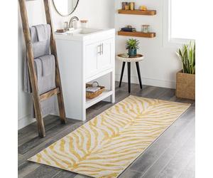 Livabliss Luanda Wohnzimmer Boho, großer Schlafzimmer 80x220 cm, Esszimmer mit geometrischem Muster, Skandinavischer Wohnzimmer Modern in Senfgelb, Taupe, Beige