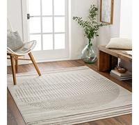 Livabliss Nairobi Geometric Rug - d’Espace scandinave Salon 120x170 cm, Salle à Manger, Cuisine - Neutres, Motifs Abstraits, Style bohème, Poil Facile à Entretenir - Grand, crème et Marron