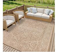 LIVABLISS Tapis d'Extérieur/Intérieur Aspect Jute GENA 160x213cm Beige/Ivoire