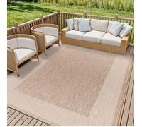 LIVABLISS Tapis d'Extérieur/Intérieur Aspect Jute LAYLA 160x213cm Beige Mat/Ivoire