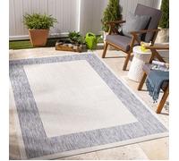 LIVABLISS Tapis d'Extérieur/Intérieur LAYLA 160x213cm Bleu/Ivoire