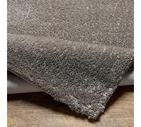 Livabliss Tapis Shaggy Epais - Tapis Salon, Salle à Manger, Chambre Adulte et Ado, Cuisine - Poil Long Moelleux et Doux Monochrome, Motif Berbère, Carpette Chambre Uni 160x213 cm - Gris Foncé