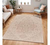 Livabliss Tielt Tapis Exterieur Terrasse Balcon, Véranda, Patio - Géométrique Scandinave, Boheme Chic et Oriental - Tapis Jardin Extérieur et Intérieur Moderne Grande Taille 160x213 cm - Crème, Beige
