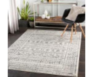 Livabliss Tokyo Géométrique Scandinave - Grand Salon, Salle à Manger, Chambre, Cuisine - Design Boheme Chic, Berbere Moderne, Poil Court 150x213 cm - Ivoire, Gris, Noir