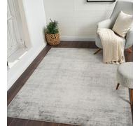 Livabliss Utrecht Tapis Moderne Abstrait - Tapis Salon, Salle à Manger, Chambre Adulte et Ado, Cuisine - Design Marbre Moucheté Multicolore, Poil Ras Doux 80x220 cm - Ivoire, Gris