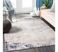 Livabliss Utrecht Tapis Moderne Abstrait - Tapis Salon, Salle à Manger, Chambre Adulte et Ado, Cuisine - Design Marbre Moucheté Multicolore, Poil Ras Doux 120x170 cm - Ivoire, Gris