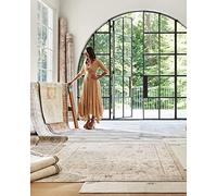 Livabliss X Becki Owens Tapis Exterieur Terrasse Balcon, Véranda, Patio - Moderne Abstrait à Motifs Marbre Moucheté - Tapis Jardin Extérieur et Intérieur Boheme Chic Oriental 160x213 cm - Brun Clair