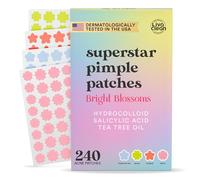 LivaClean 240 CT Patchs Boutons Adorables pour le Visage avec Acide Salicylique et Arbre à thé, Patchs Hydrocolloïdes Anti-Acné en Forme de Fleur, Jolis Patchs Visage contre les Boutons