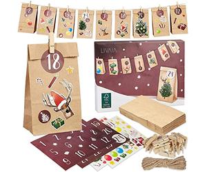 Folia Calendrier De L'Avent 'STYLE', 24 Sachets En Papier - Papeterie Plus By La Grande