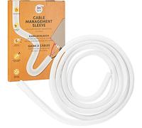 LIVAIA Goulotte de câbles Blancs à Fermeture Automatique pour Une Meilleure Gestion des câbles - 12 à 20mm x 3m de Gaine de câbles Blanche- Protection de câbles découpable pour la Maison et Le Bureau
