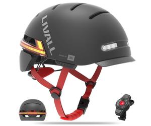 LIVALL BH51M NSO Casque de vélo intelligent Bluetooth avec haut-parleurs et microphone intégré, casque de vélo avec clignotants intelligents, détection de chute