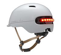 Livall casque C20 blanc casque de ville avec feu de stop et alarme SOS taille 57-61 cm