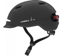 Livall C20 noir casque de ville avec feu de stop et alarme SOS taille 57-61cm