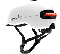Livall casque C20 blanc casque de ville avec feu de stop et alarme SOS taille 57-61 cm