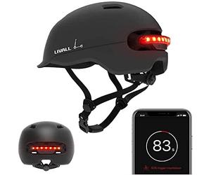 LIVALL Casque de vélo Intelligent C20 avec lumières LED et visière, certifié CPSC, Casque de vélo avec détection de Chute pour Adultes, Hommes et Femmes, Casque de vélo pour vélo électrique, Scooter,