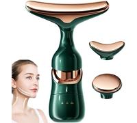 LIVALLY Appareil de massage 3 en 1 anti-rides pour le visage, le cou, les yeux, le visage, les soins de la peau, outil de sculpture du visage multifonction pour le cou et le visage (D2)