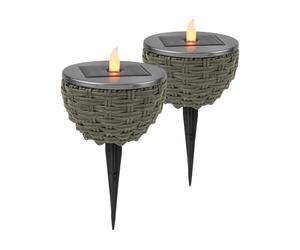 LIVARNO® Balise(s) solaire(s) à LED (Lampe de table solaire à LED 2 pcs)