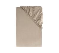 LIVARNO home Drap-housse en percale de coton, 90-100 x 200 cm (beige)