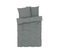 LIVARNO home Parure de lit en coton mélangé, 260 x 240 cm (ornement vert)