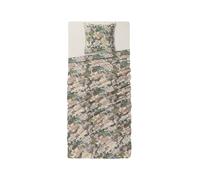 LIVARNO home Parure de lit (petites feuilles/blanc/vert)