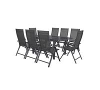 LIVARNO home Table de jardin extensible + Lot de fauteuils HOUSTON
