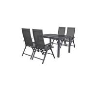 LIVARNO home Table de jardin extensible + Lot de fauteuils HOUSTON