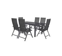 LIVARNO home Table de jardin extensible + Lot de fauteuils HOUSTON