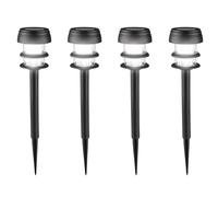 LIVARNO® Lot de 4 balises solaires à LED (évasé)