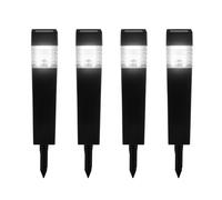 LIVARNO® Lot de 4 balises solaires à LED (rectangulaire)