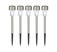 LIVARNO® Lot de 5 balises solaires à LED